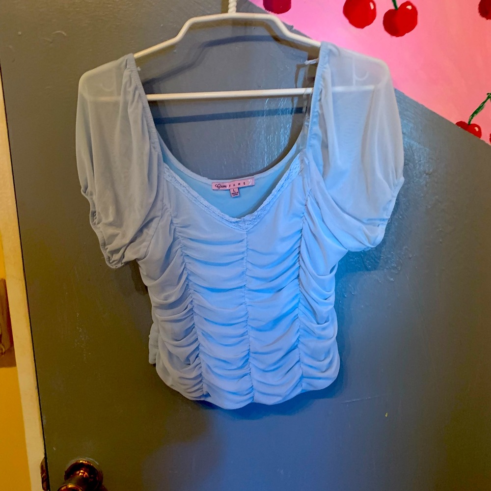 light blue princess shirt